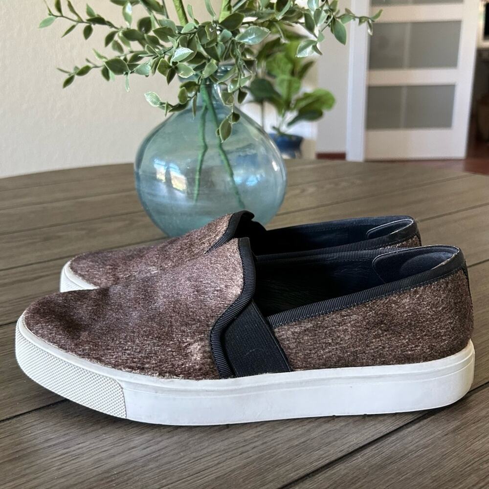 Vince berlin faux fur sneakers womens size 8 - Picture 4 of 6